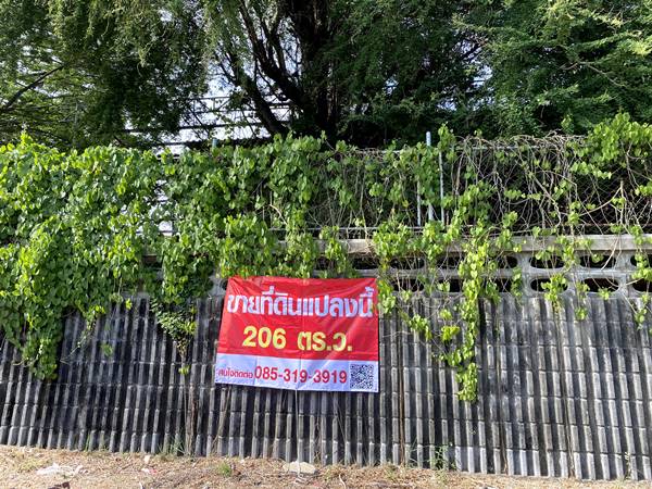 ขายที่ดินเปล่าแปลงมุม สวย หมู่บ้านเมืองทอง 2/2(ซอย13) ซอยพัฒนาการ 61 ขนาด 206 ตรว ทำเลดี เหมาะสร้างบ้าน ออฟฟิศ 